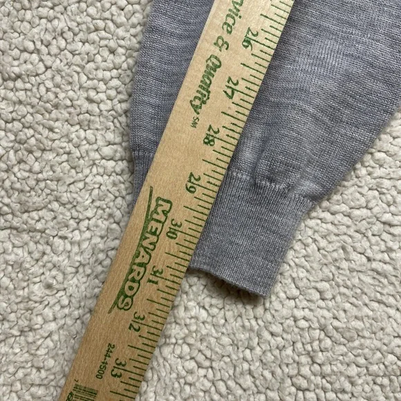 FootJoy Sweater Mens XL Grey 1/4 Zip Wool Blythefield Country Club Pullover Golf - Picture 7 of 10
